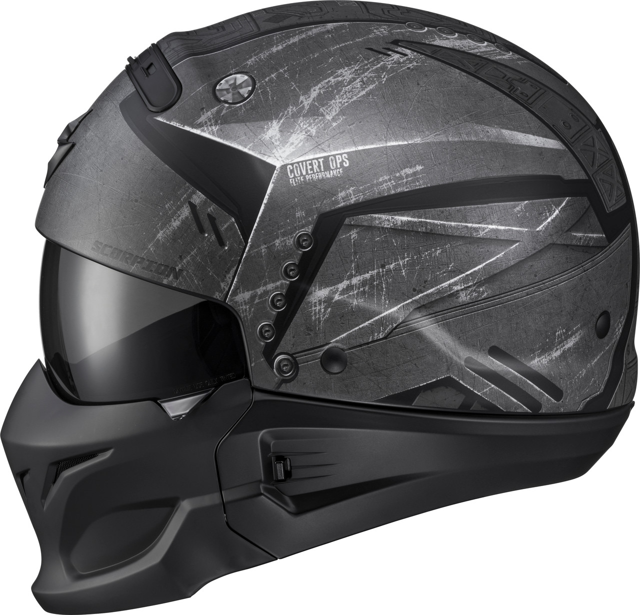 Scorpion EXO #COV-1318 - Covert Open-face Helmet Incursion Black 3X