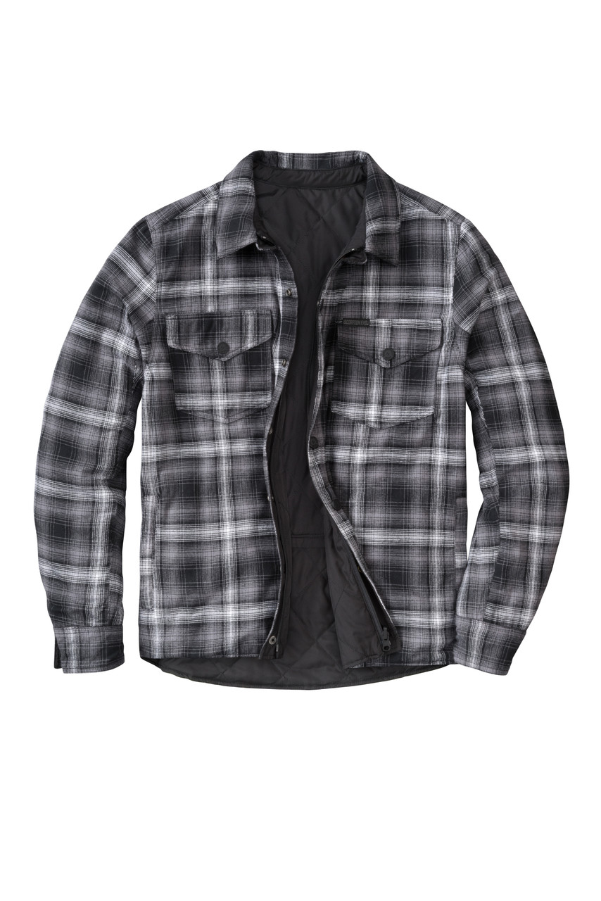 Scorpion EXO #15001-4 - Morpheus Reversable Jacket Black/Plaid Grey MD