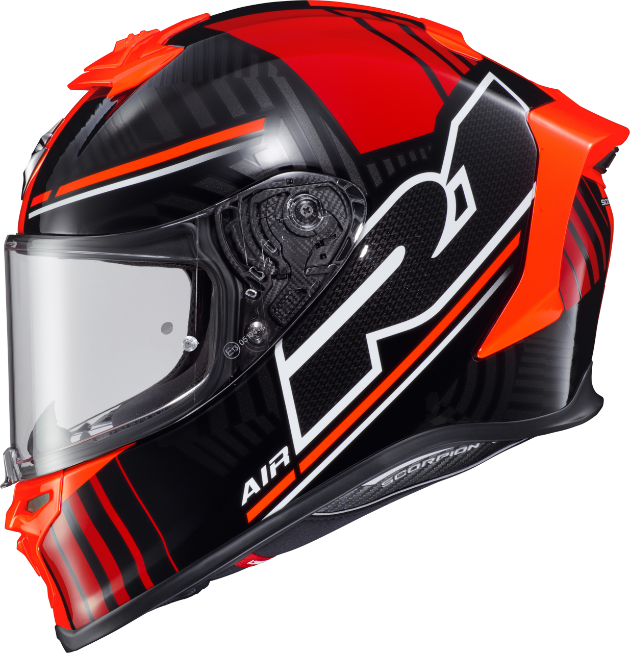 Scorpion EXO #R1-1224 - Exo-r1 AIR Full Face Helmet Juice RED MD