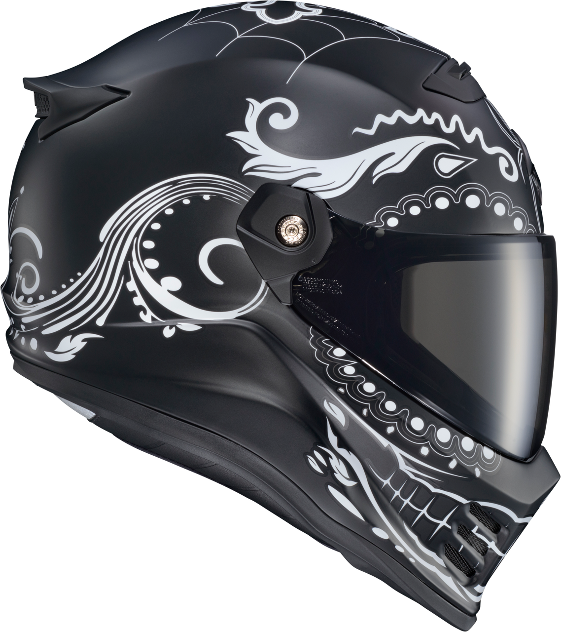 Scorpion EXO #CFX-1207 - Covert FX Full Face Helmet EL Malo White/Matte Black 2X