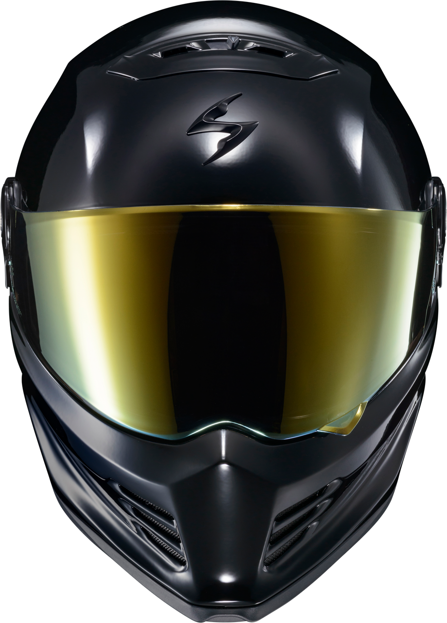 Scorpion EXO #CFX-1007 - Covert FX Full Face Helmet THE Litas Gloss Black 2X