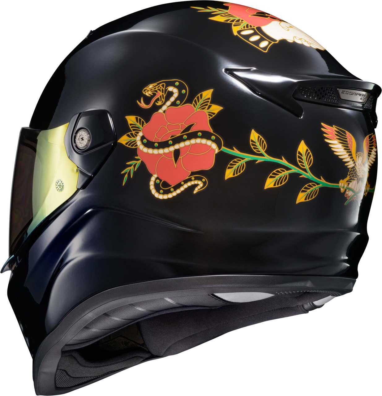 Scorpion EXO #CFX-1007 - Covert FX Full Face Helmet THE Litas Gloss Black 2X