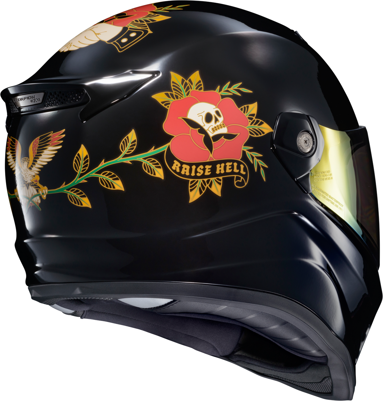 Scorpion EXO #CFX-1007 - Covert FX Full Face Helmet THE Litas Gloss Black 2X