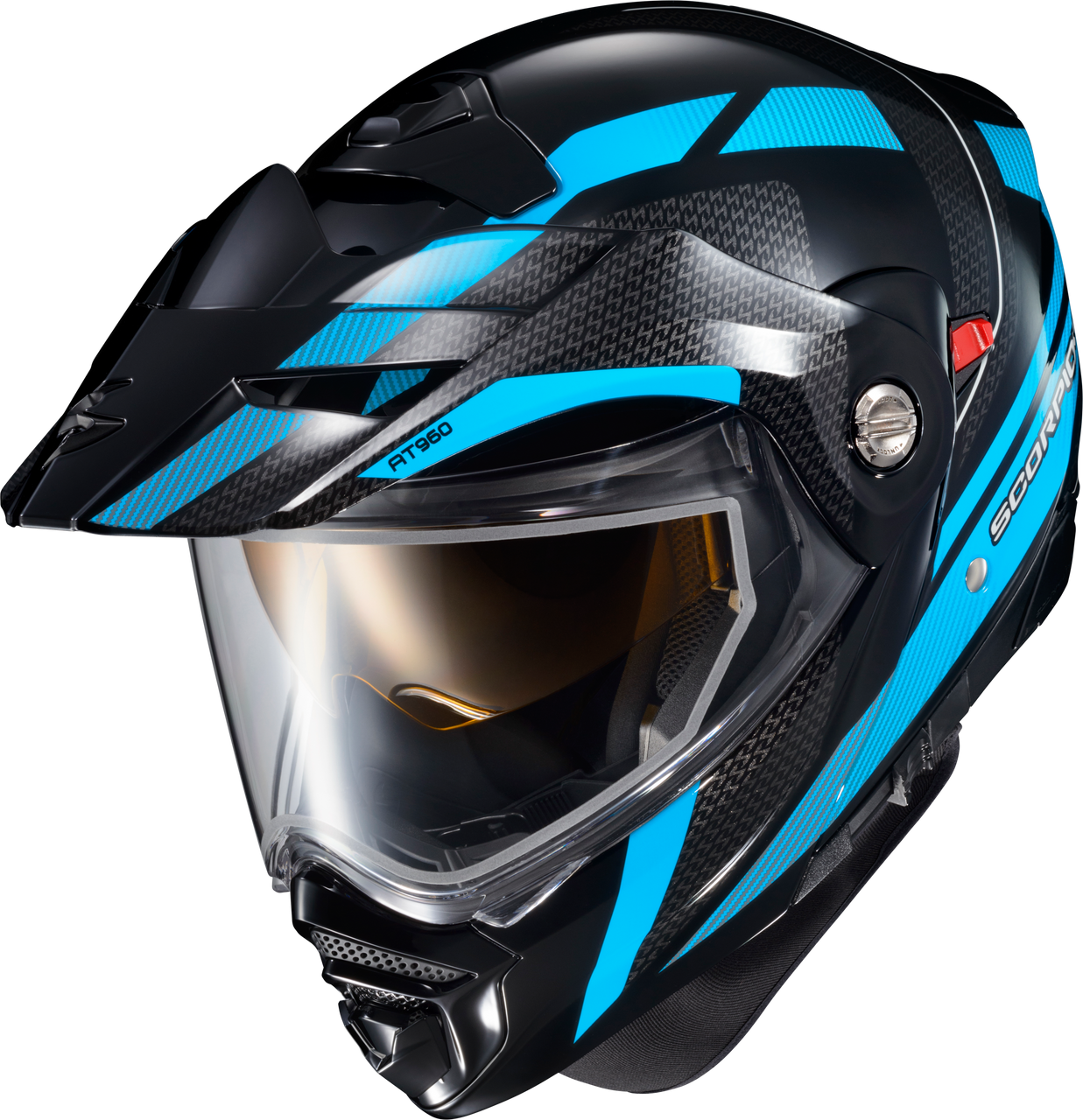Scorpion EXO #96-1184-EC - Exo-at960 Cold Weather Helmet Hicks Light Blue MD (electric)
