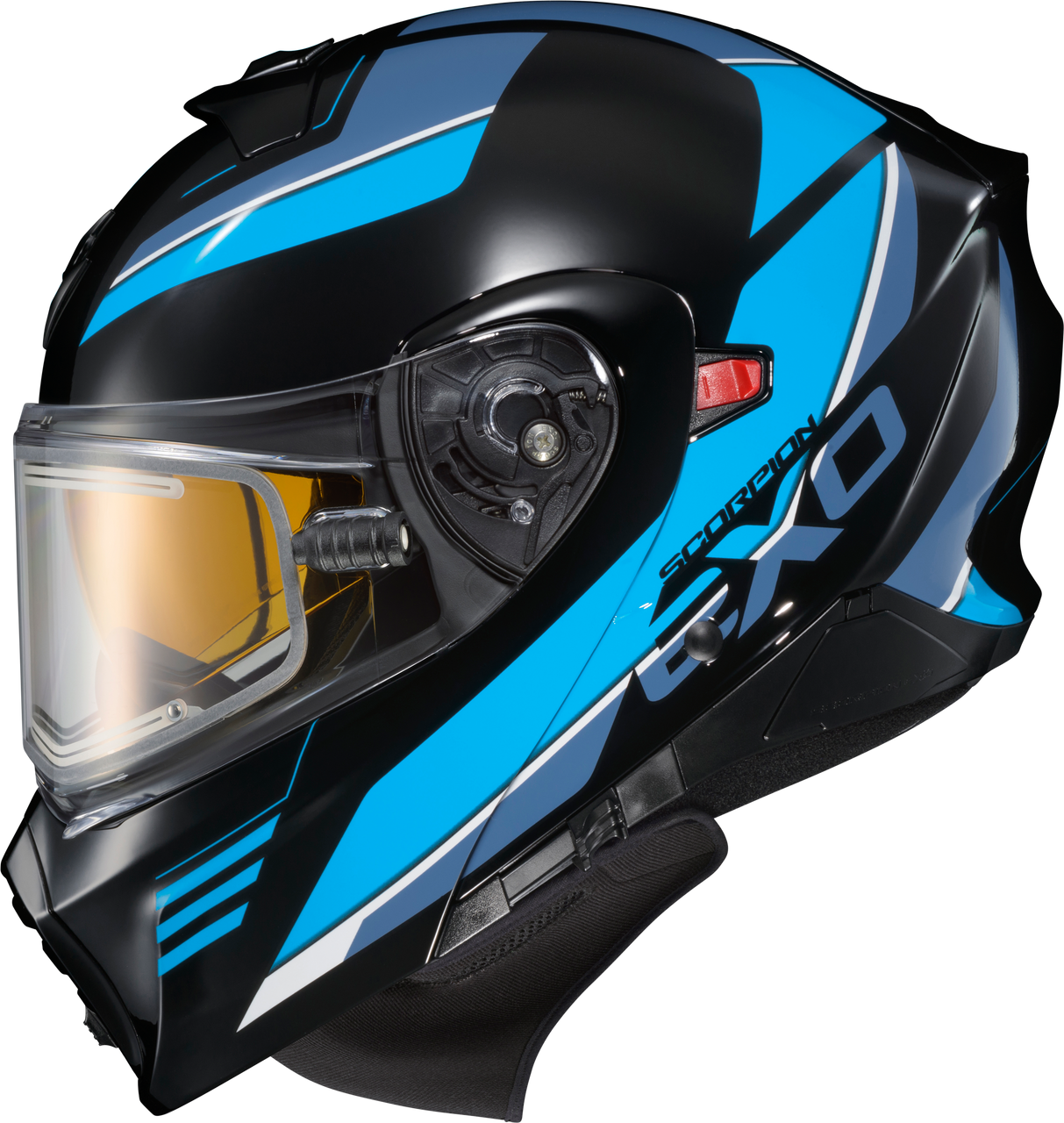Scorpion EXO #93-1054-EC - Exo-gt930 Cold Weather Helmet Modulus BLK/BLU MD (electric)