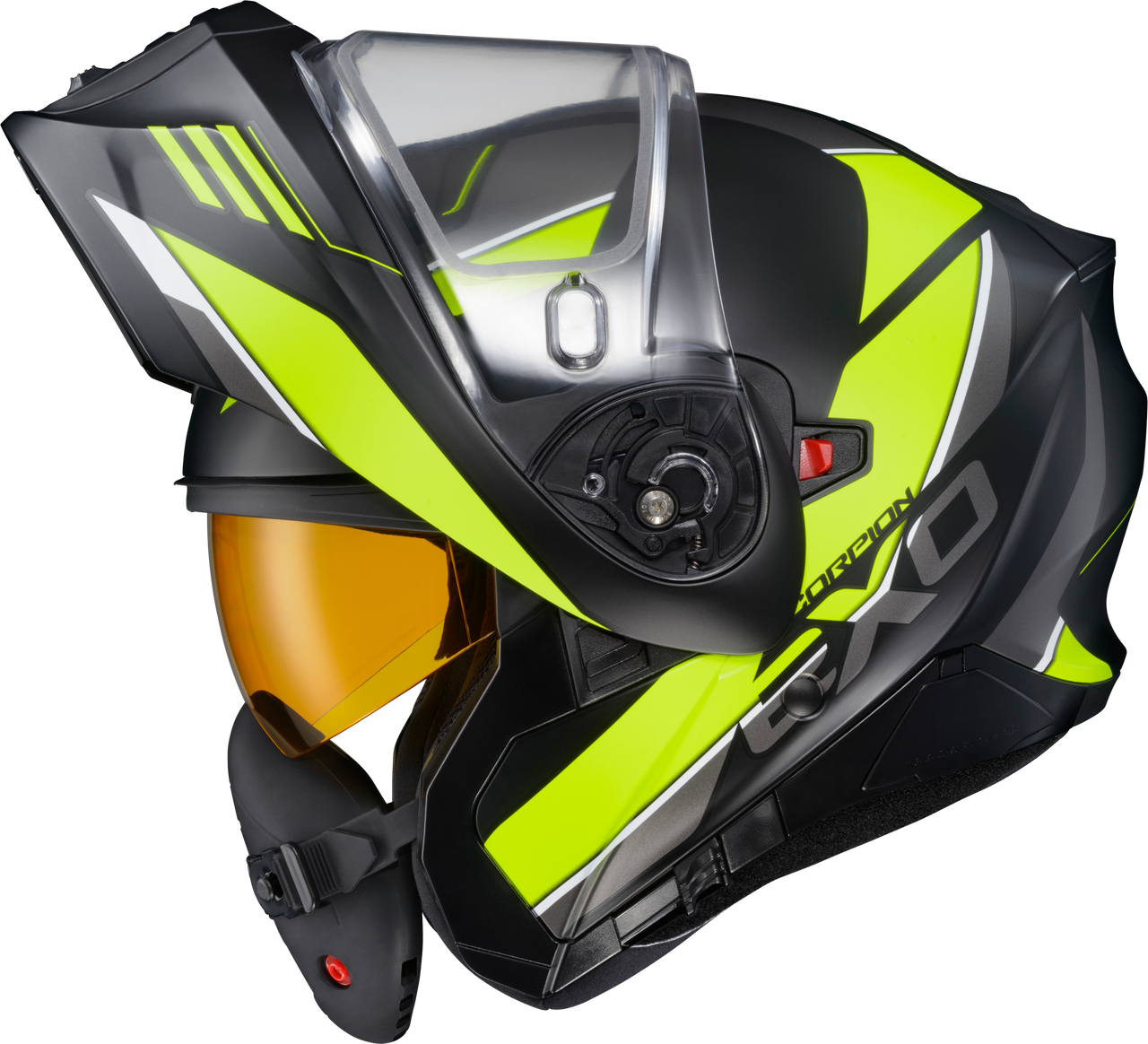 Scorpion EXO #93-1035-EC - Exo-gt930 Cold Weather Helmet Modulus Hi-vis LG (electric)