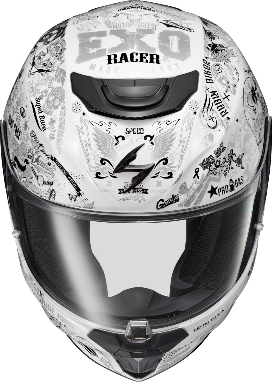 Scorpion EXO #33-2327 - Exo-r330 Full Face Helmet Shake 2 White 2X