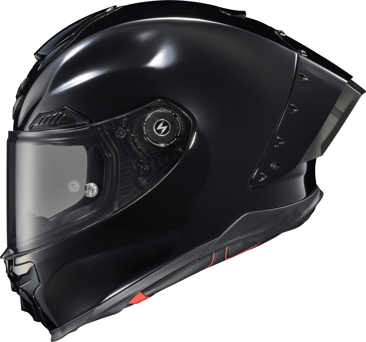 Scorpion EXO #WAR-3034 - Apex Exo-warp Full Face Helmet Gloss Black MD