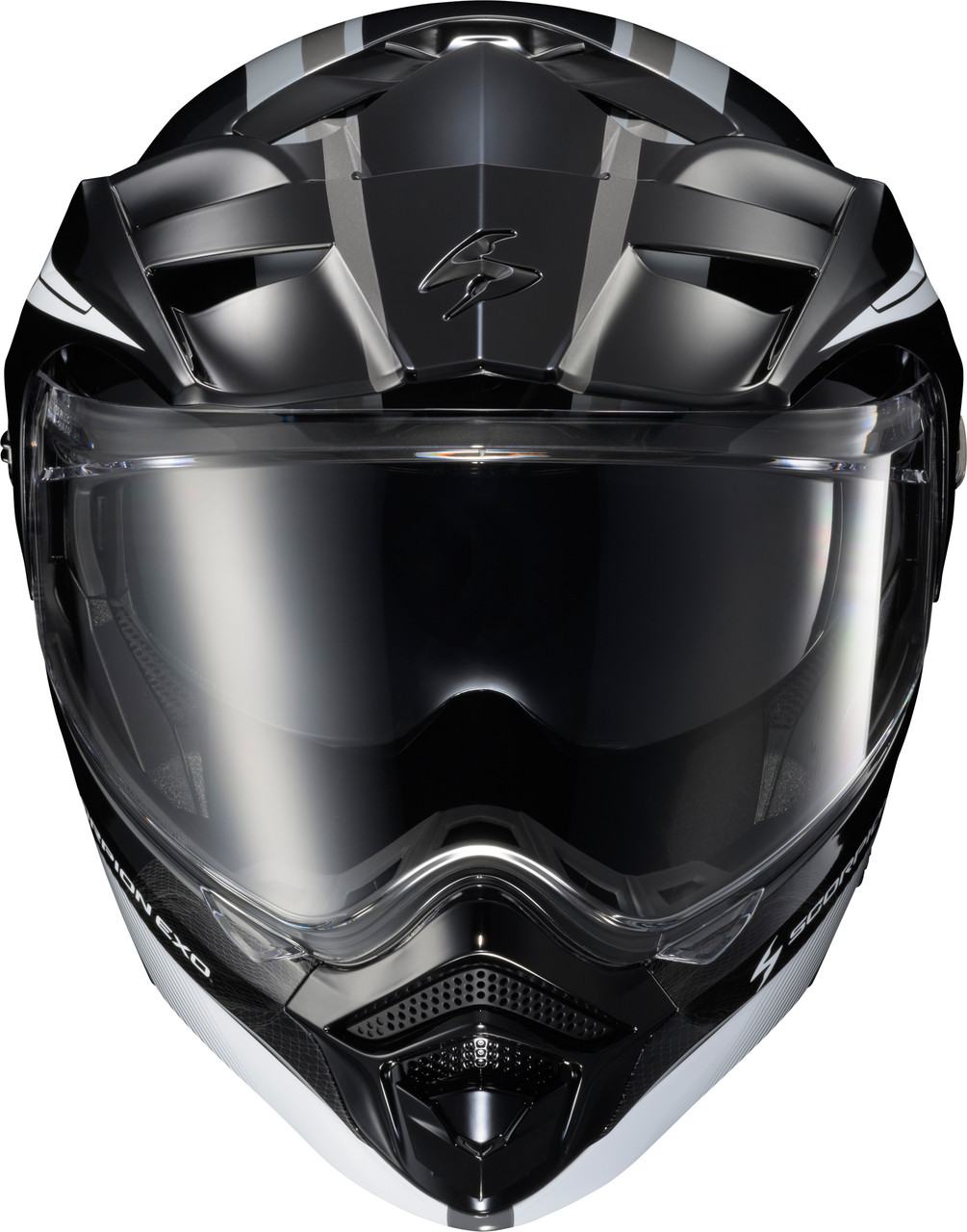 Scorpion EXO #96-2034 - Exo-at960 Modular Helmet Topographic 2 BLK/WHT/Grey MD