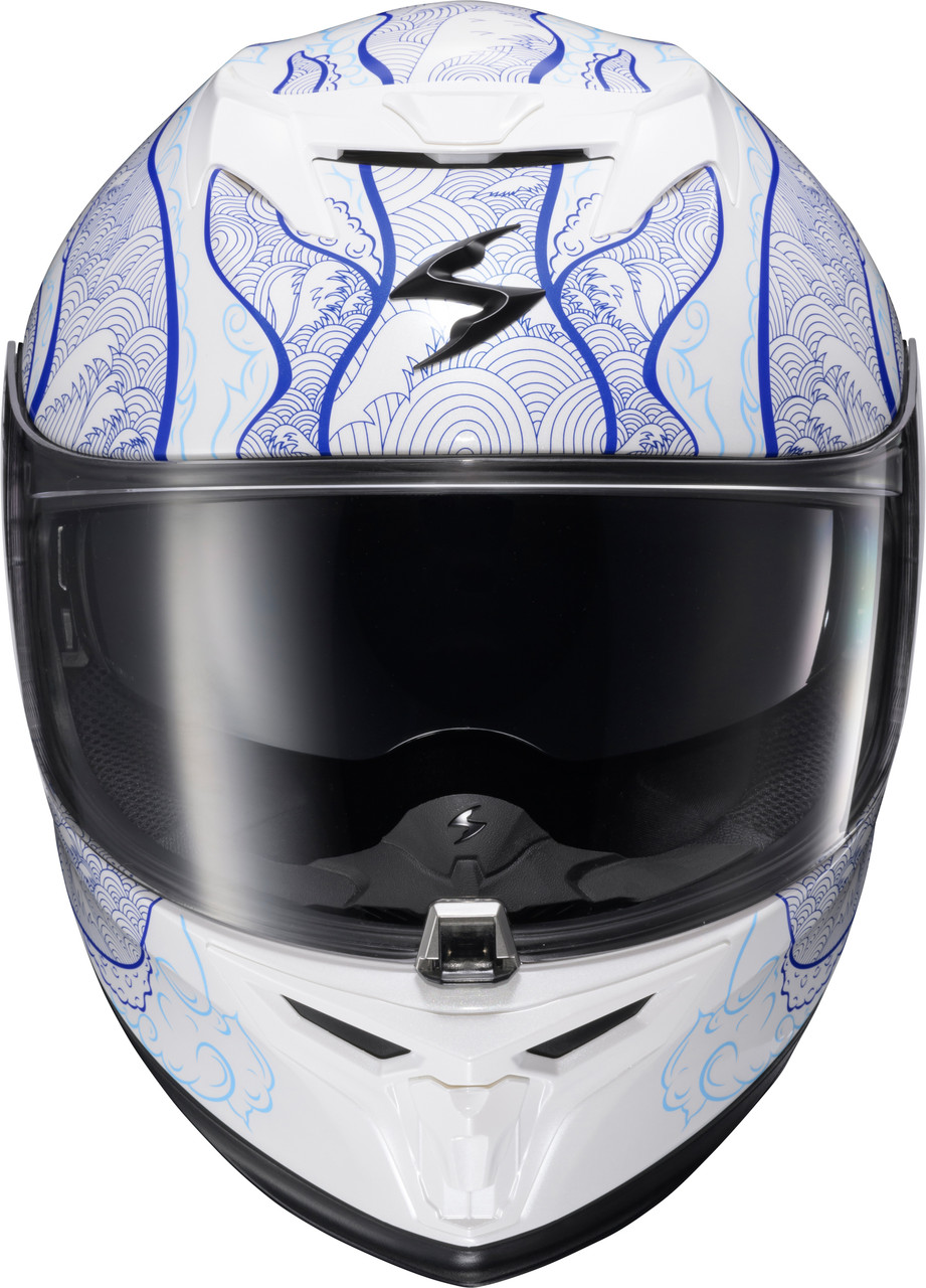 Scorpion EXO #T52-2316 - Exo-t520 Helmet Nama-shimi White/Blue XL