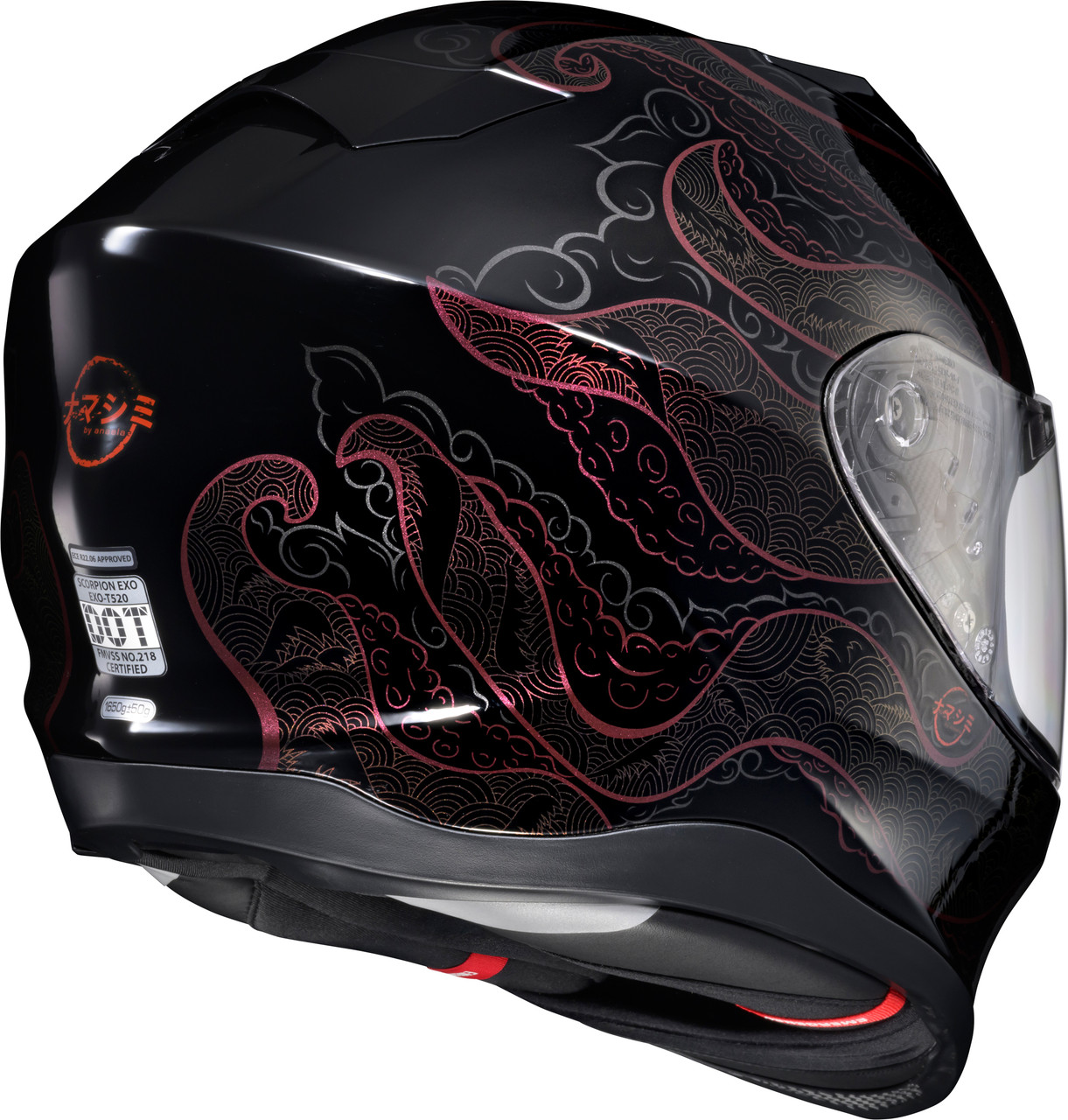 Scorpion EXO #T52-2325 - Exo-t520 Helmet Nama-shimi Black/Chameleon LG
