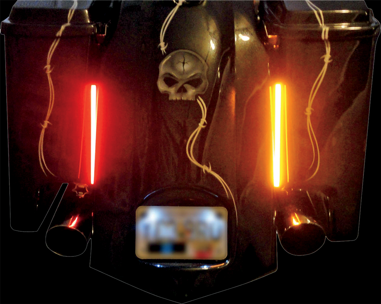 Custom Dynamics #GENMPLASMA-DCPR - Plasma Rod - 8" - Red/Amber