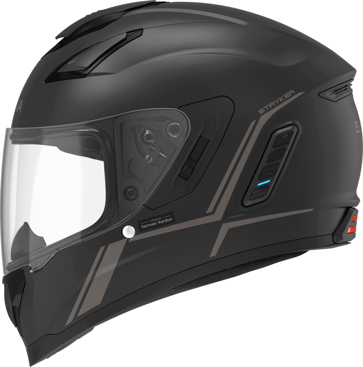 Sena #STRYKER-MB00M1 - Stryker Full Face Helmet with Mesh Intercom Matte Black MD