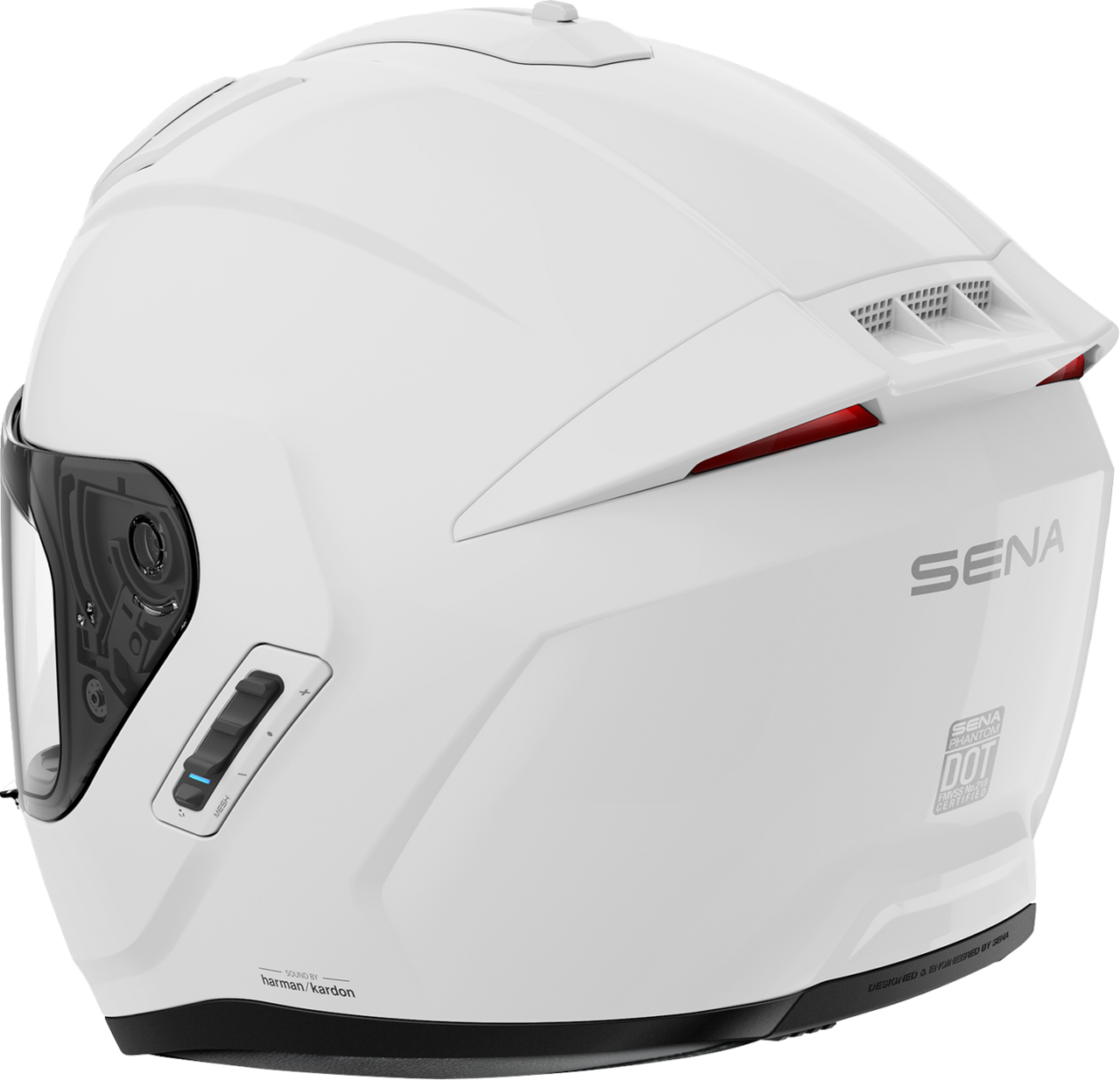 Sena #PHANTOMANC-GW00S3 - Phantom ANC Helmet - Gloss White - Small