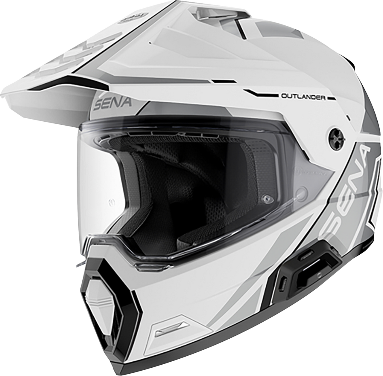 Sena #OUTLANDER-GW00L1 - Outlander Helmet - Gloss White - Large