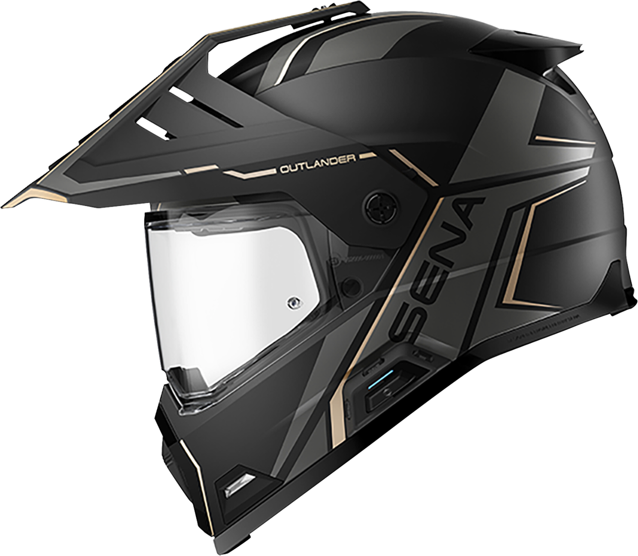 Sena #OUTLANDER-MB00M1 - Outlander Helmet - Matte Black - Medium
