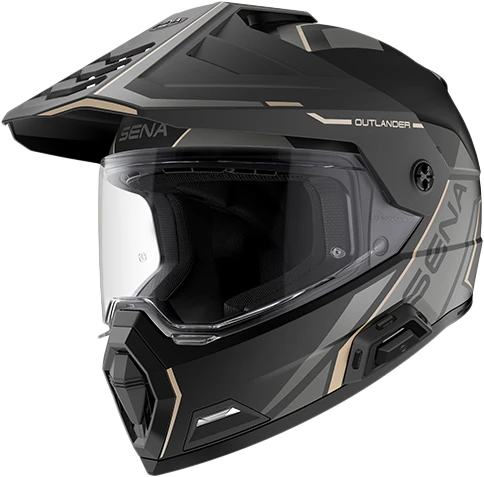 Sena #OUTLANDER-MB00S1 - Outlander Smart DS Helmet Matte Black SM