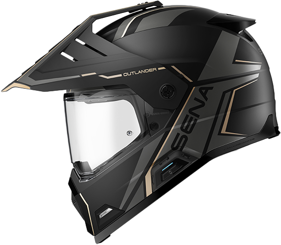 Sena #OUTLANDER-MB0XL1 - Outlander Smart DS Helmet Matte Black XL