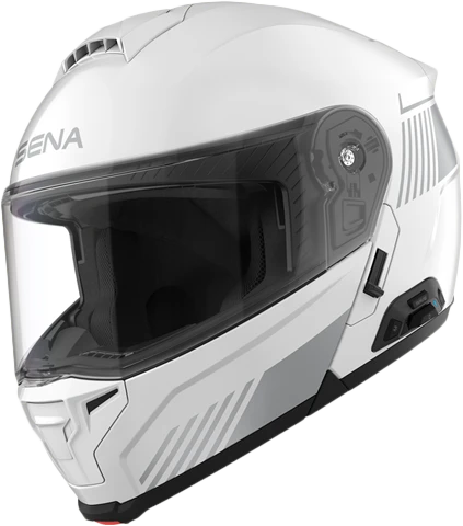 Sena #SPECTER-GW00L1 - Specter Smart Flip UP Helmet White LG