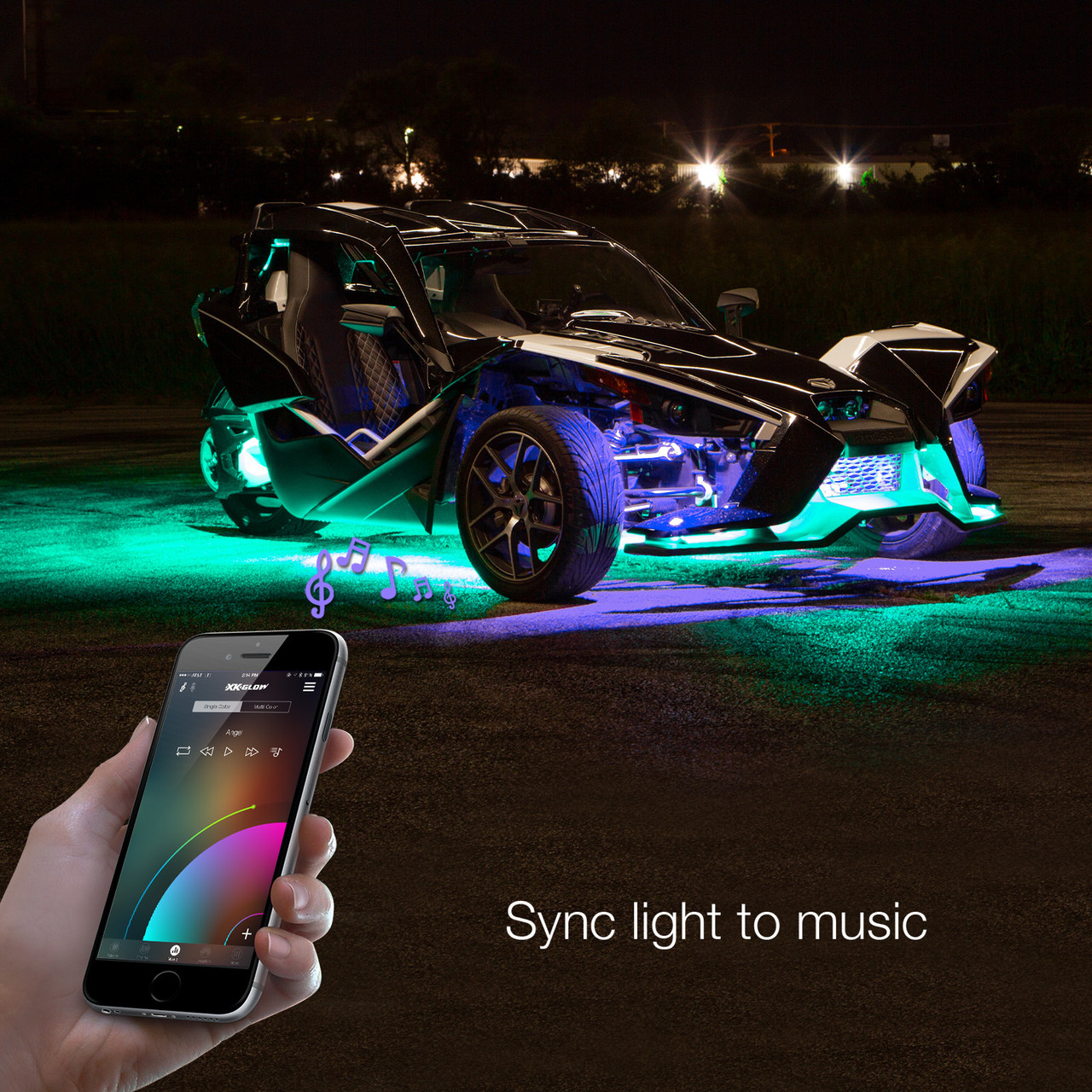 XK Glow #XK-SLING-STA - LED Underglow Standard KIT POL