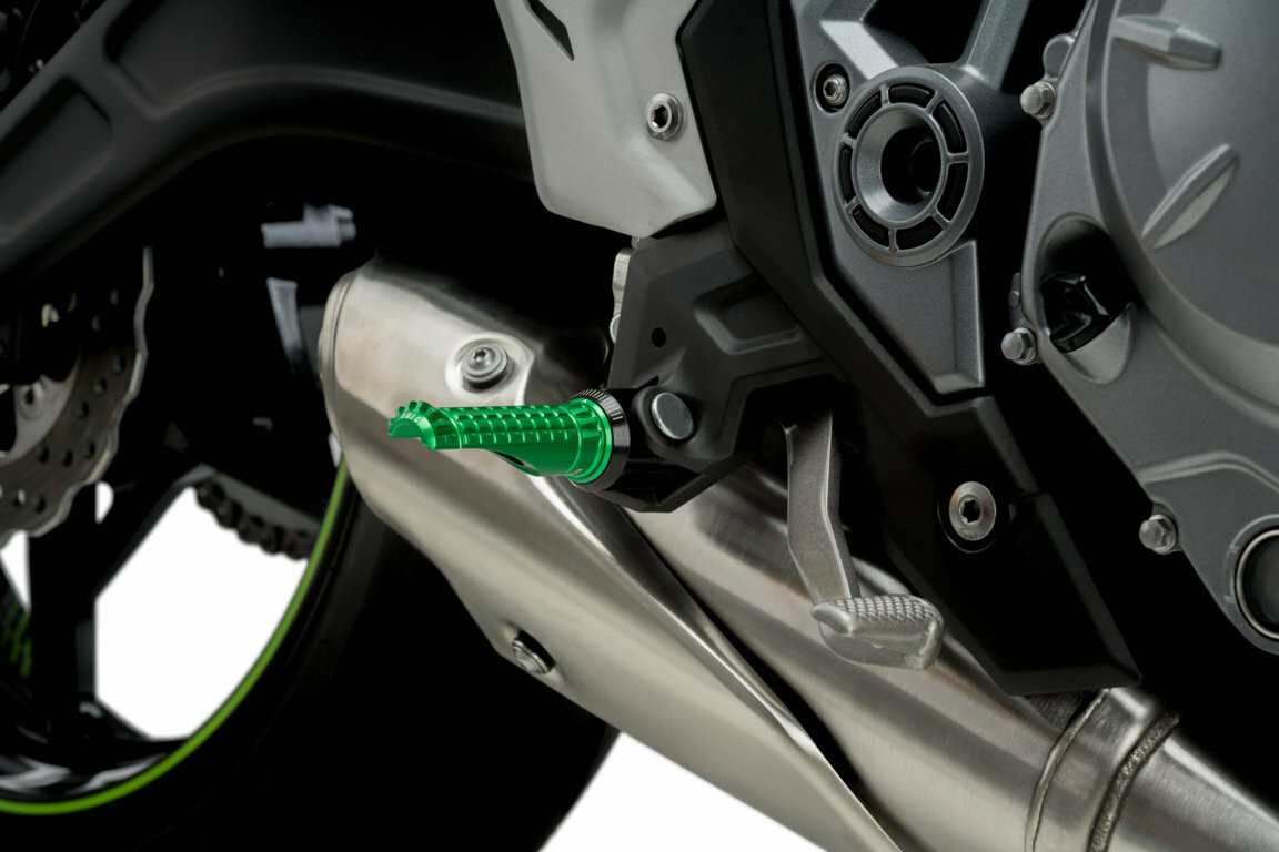 Puig #9192V - Footpegs R-fighter Green