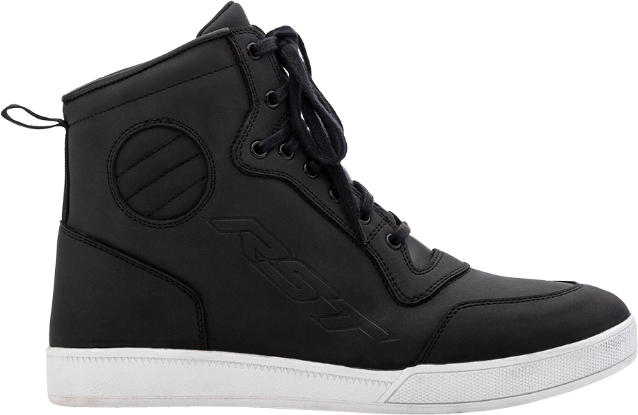 RST #103126BLK-41 - Womens Hitop Moto CE WP Shoe Black 9.5