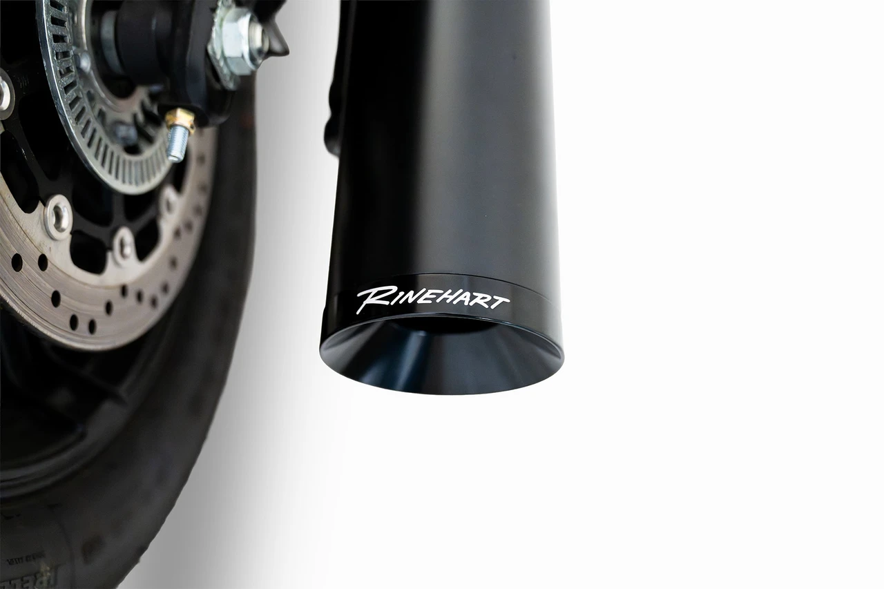 Rinehart Racing 500-0506 - DBX45 Slip-On Exhaust for 2025-Later Indian Scout 2-into-1 - Chrome