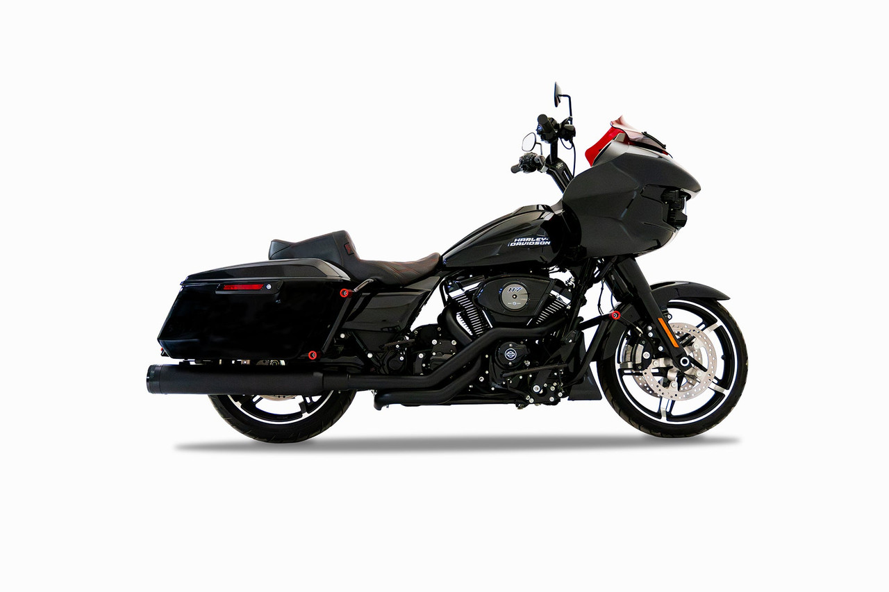 Rinehart Racing 100-1601 - Crossback True Duals Header for 2017-Later M8 Touring - 2017-Later / Black for DBX and MotoPro Mufflers