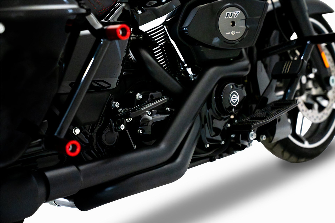 Rinehart Racing 100-1604 - Crossback True Duals Header for 2017-Later M8 Touring - 2017-Later / Chrome for HP45 Mufflers