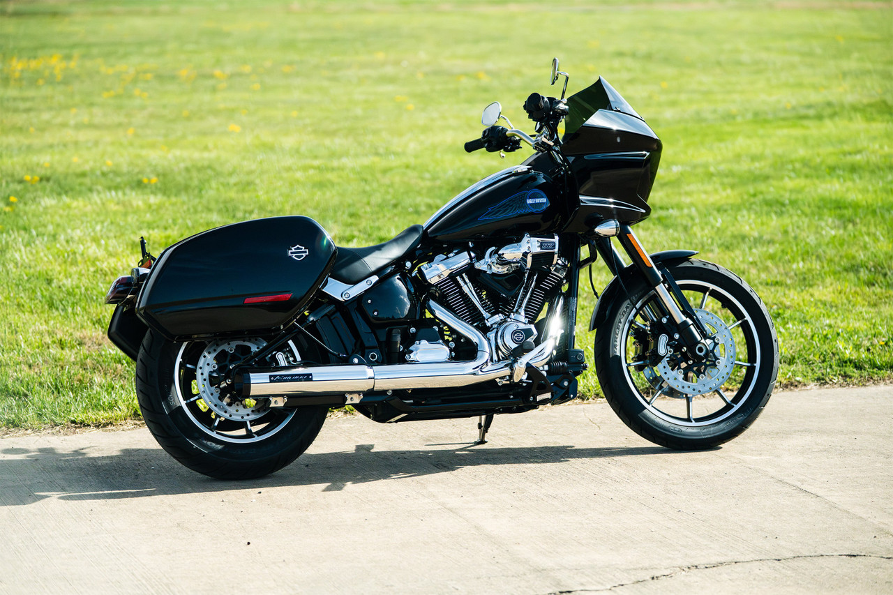 Rinehart Racing 500-1251 - 4" HP40 2-into-1 Slip-On for 2025-Later Softail - Black
