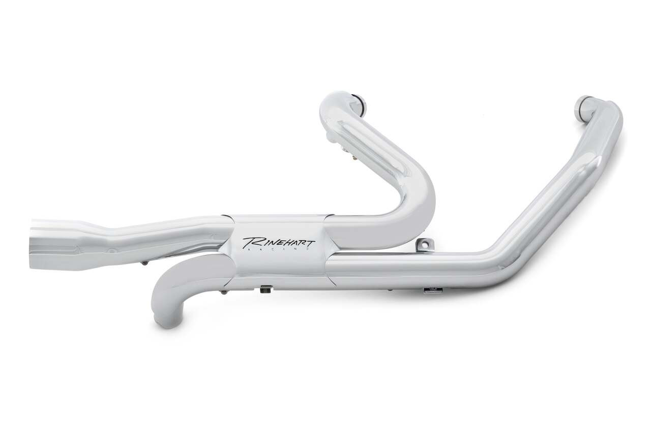 Rinehart Racing 100-1421-TR - Slimline Duals Header for Harley Touring - 2009-2016 / Black for 2009-2016 Trike