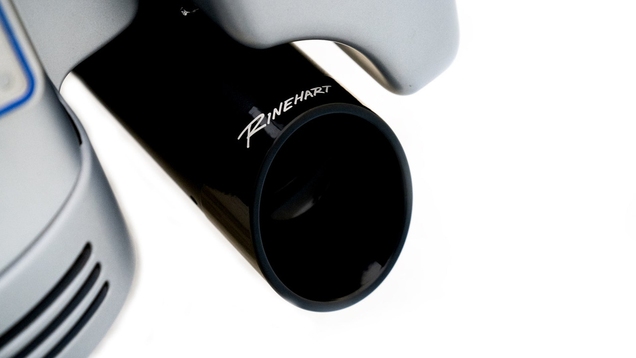 Rinehart Racing 500-0185C-Slash - 4.5" DBX45 Slip-On Exhaust for Harley Touring - 2017-Later / Chrome w/ Chrome Slash End Caps
