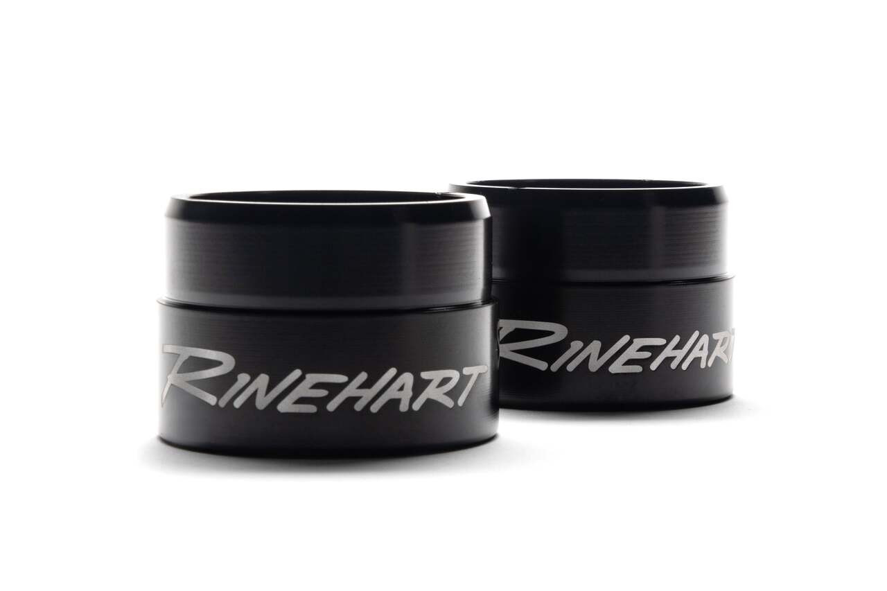 Rinehart Racing 900-0300 - 2.5" Standard End Cap - Black End Cap Pair