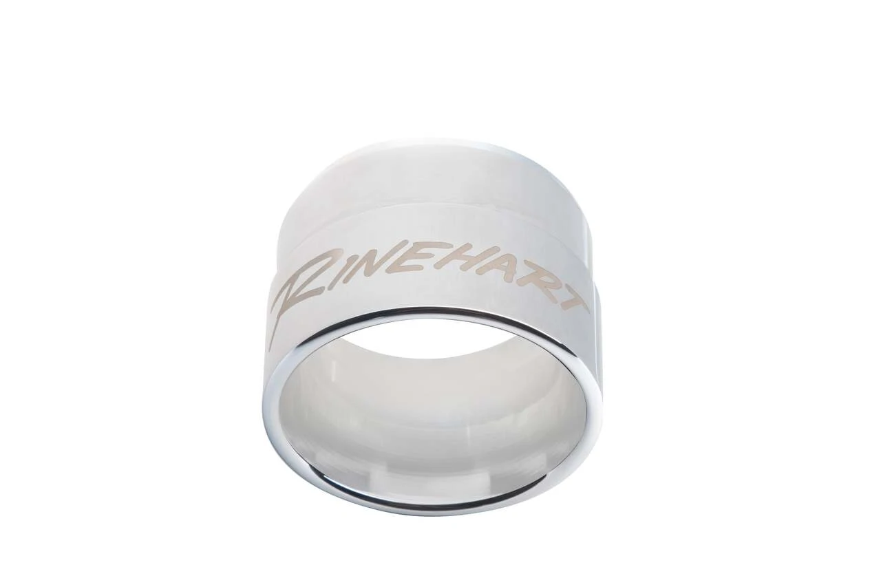 Rinehart Racing 900-0301 - 2.5" Standard End Cap - Chrome End Cap Pair