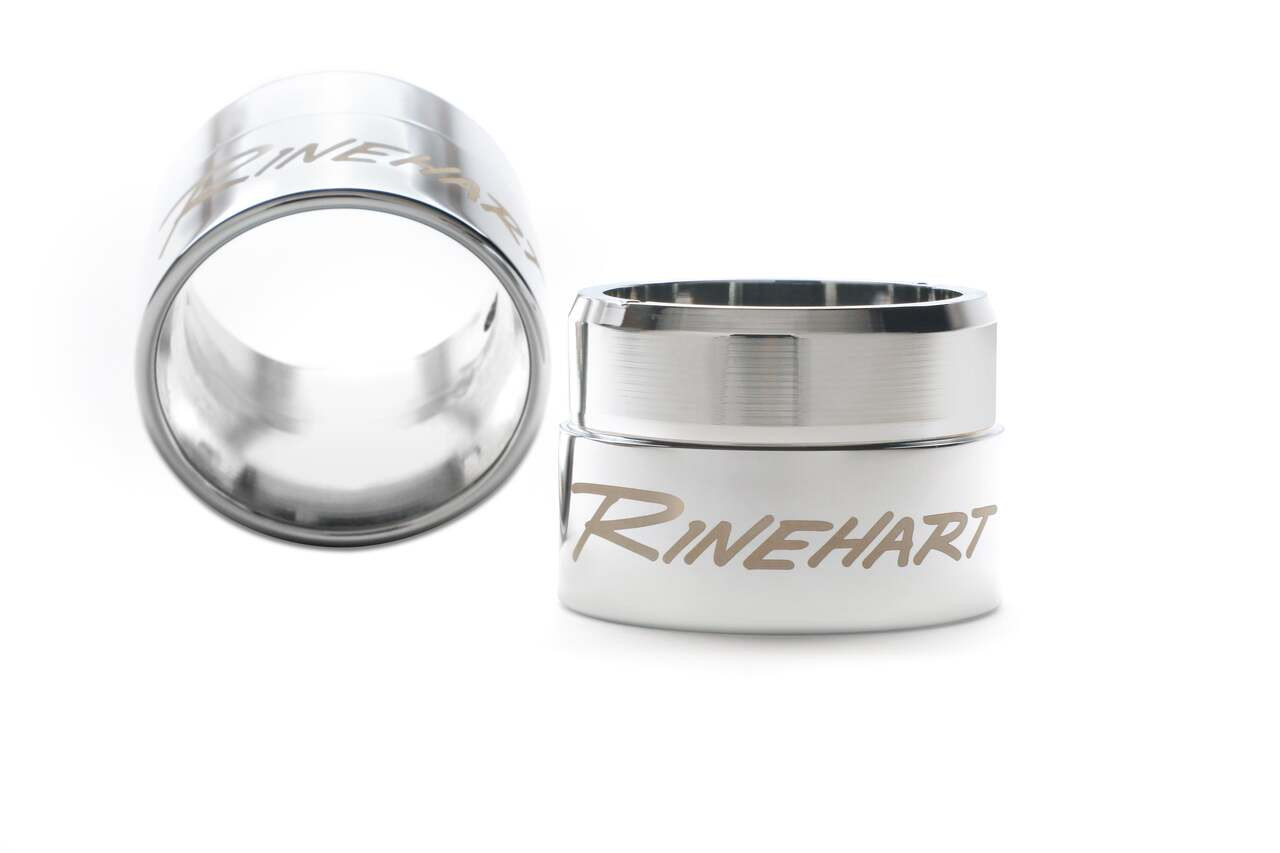 Rinehart Racing 400-0400 - 2.5" Standard End Cap - Chrome Replacement End Cap (single)