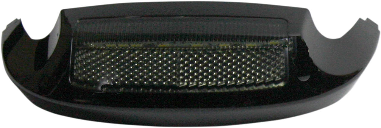 Led Front Fender Tip - Amber LED/Smoke Lens -Black