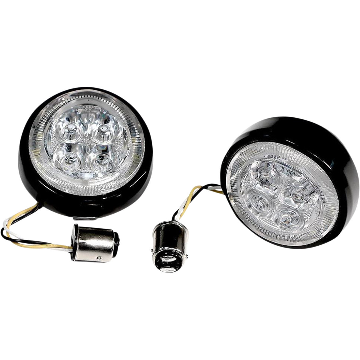 Ciro #45421 - Rear Signal Light Inserts - Black - Red Lens