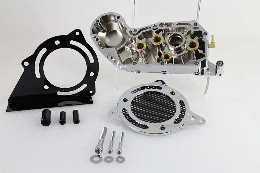 Motorshop #78107 - Chrome Cam and Sprocket Cover Set