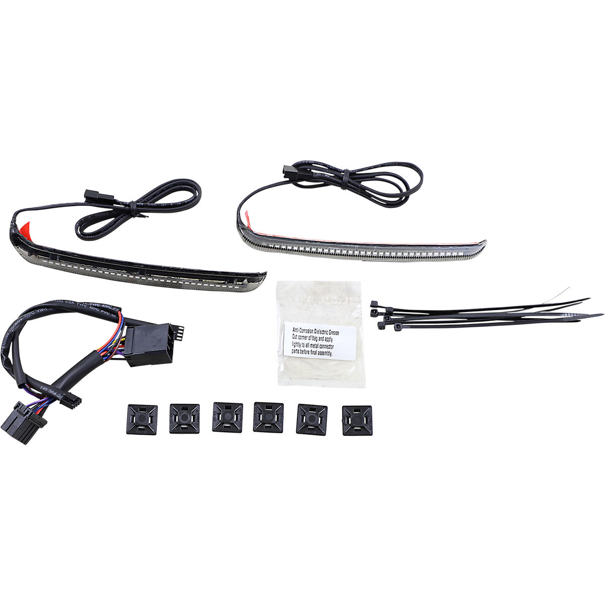 Ciro #40038 - Bag Light Blades - Red Turn Signals - Smoke Lens