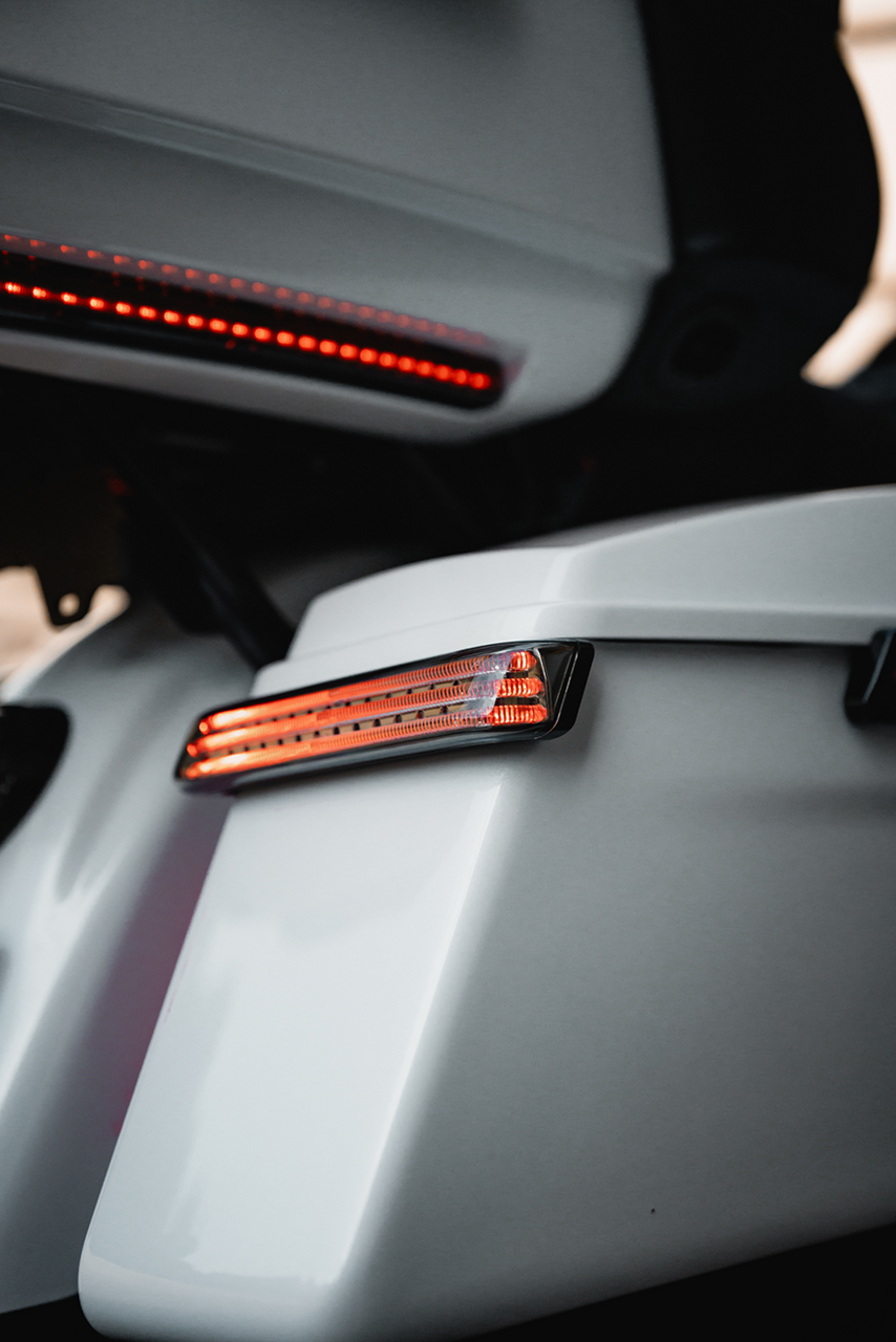 Custom Dynamics #PB-SB-BCM-BR - Saddlebag Lights - BCM - Black/Red