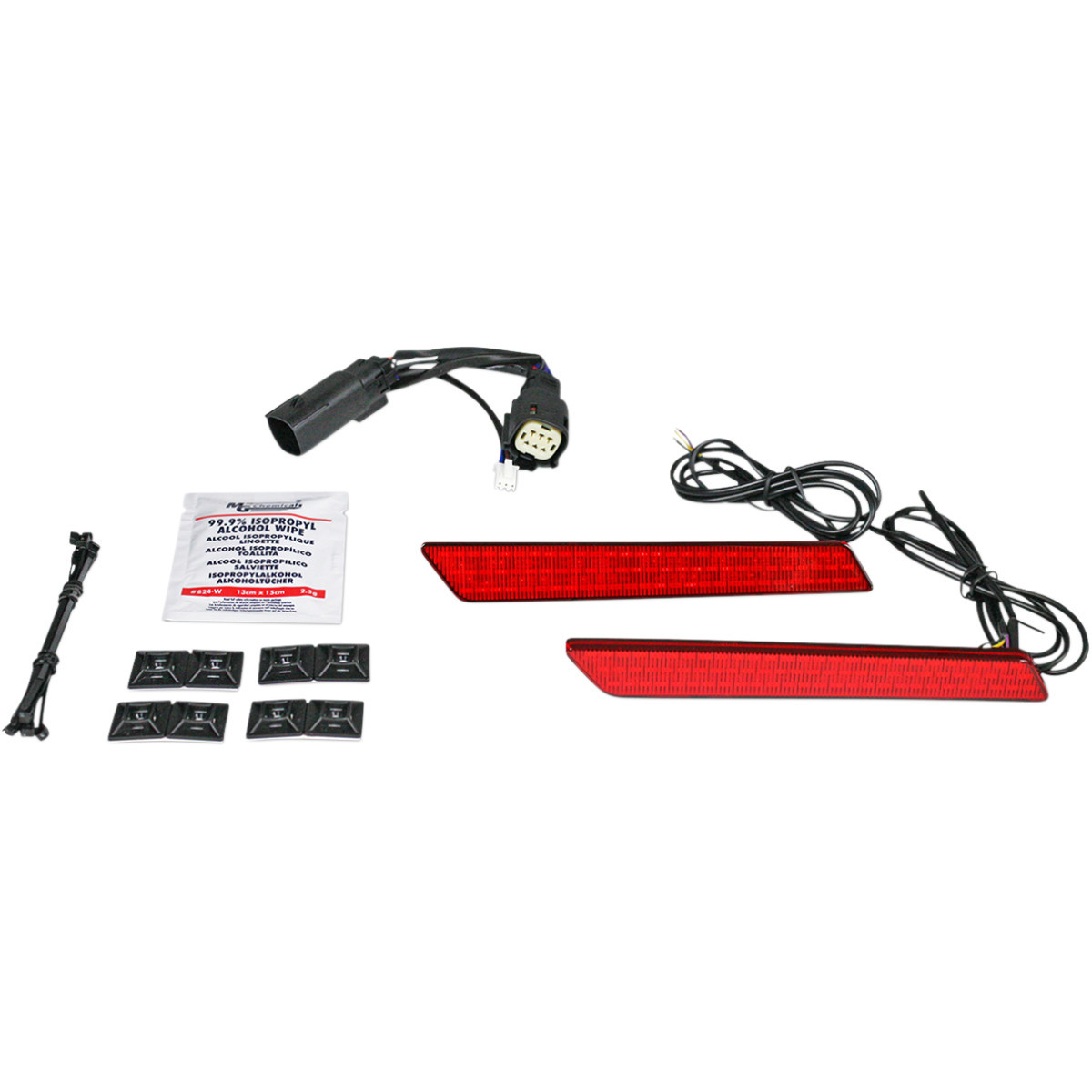 Custom Dynamics #CD-LATCH-SS6-R - Saddlebag Latch Lights - SS6 - Red