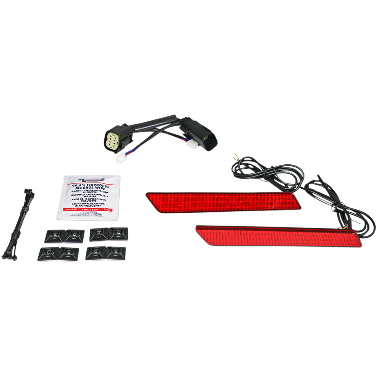 Custom Dynamics #CD-LATCH-SS8-R - Saddlebag Latch Lights - SS8 - Red