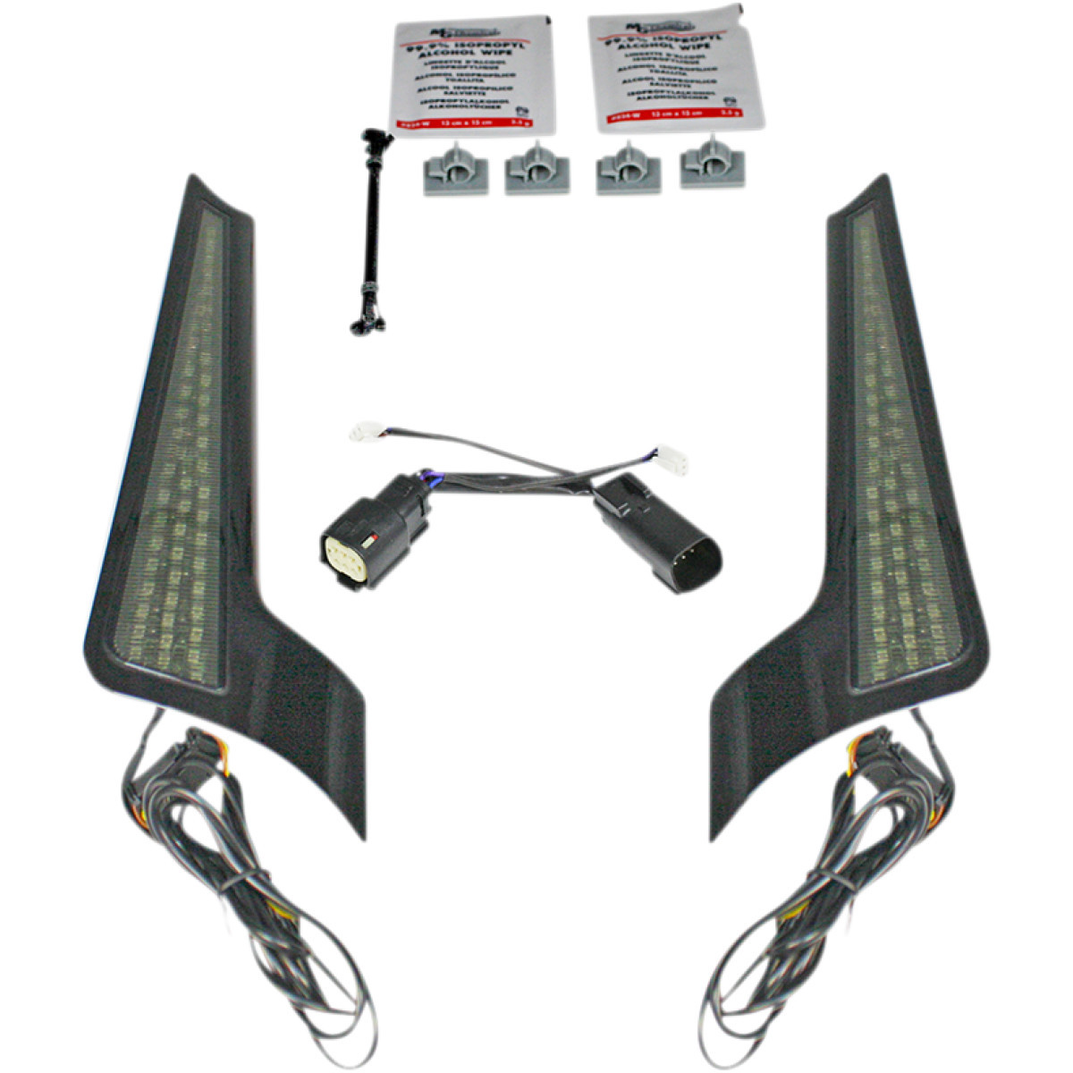 Custom Dynamics #CD-FASCIA-SS6SB - Fascia LED Light Panels- '10-'13 - Black/Smoke
