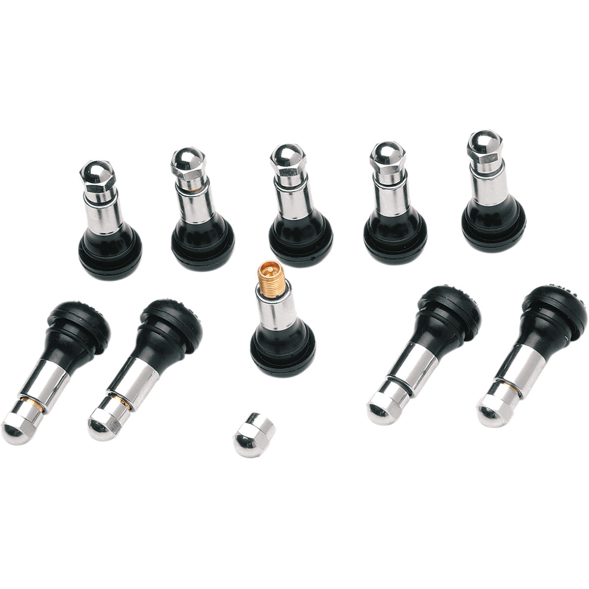 Dill AIR Controls #TR-413WZS - Valve Stem - Pull-In - Black/Chrome