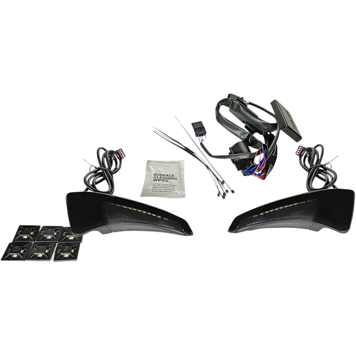 Custom Dynamics #CD-TPBR-14-SB - Sequential Tour Pak Seat Back Rest LED Lights - Black/Smoke - FLH