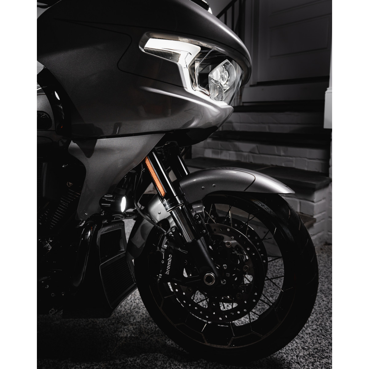 Custom Dynamics #CD-FORK-BCM-SB - LED Fork Light - Smoke - Black