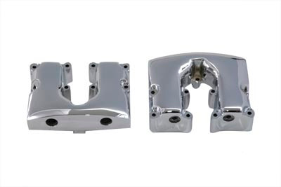 Motorshop #24313 - Shovelhead Rocker Box Cover Set Chrome