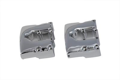Motorshop #24313 - Shovelhead Rocker Box Cover Set Chrome
