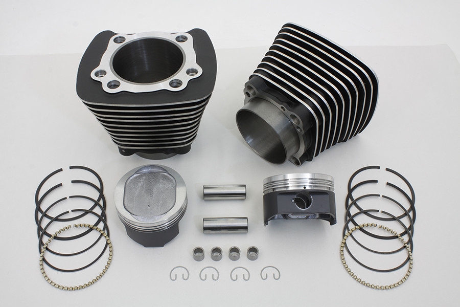 Motorshop - 883cc to 1200cc Cylinder and Piston Conversion Kit Black