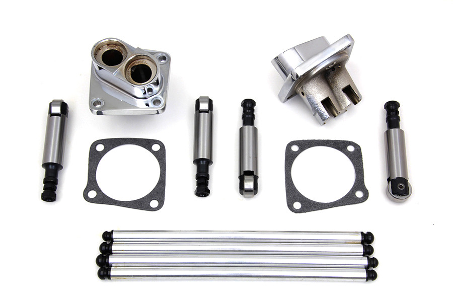 Motorshop - Solid Tappet Kit Chrome Finish